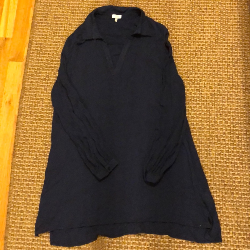 Collared long sleeve dress